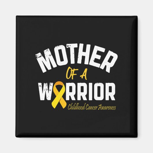 戦士の小児がん認識度母 マグネット (正面)