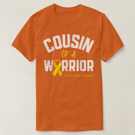 戦士の小児がん認識度肋骨のいとこ Tシャツ (デザイン正面)