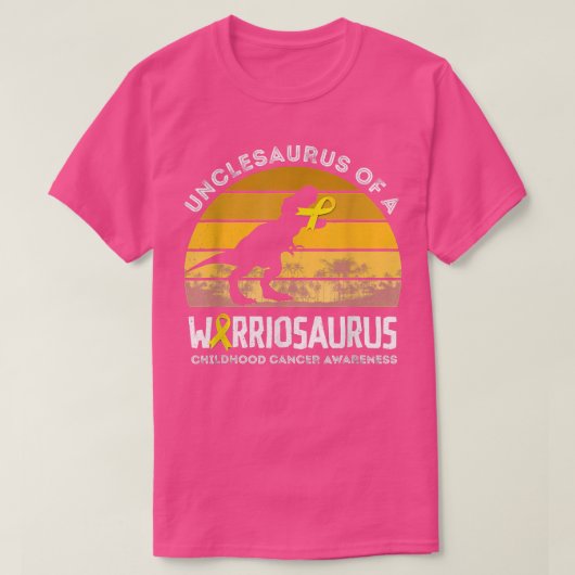 戦士の小児癌のアンクレザウルスの目 Tシャツ (デザイン正面)