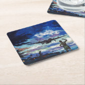 戦士の帰還 スクエアペーパーコースター (アングル)