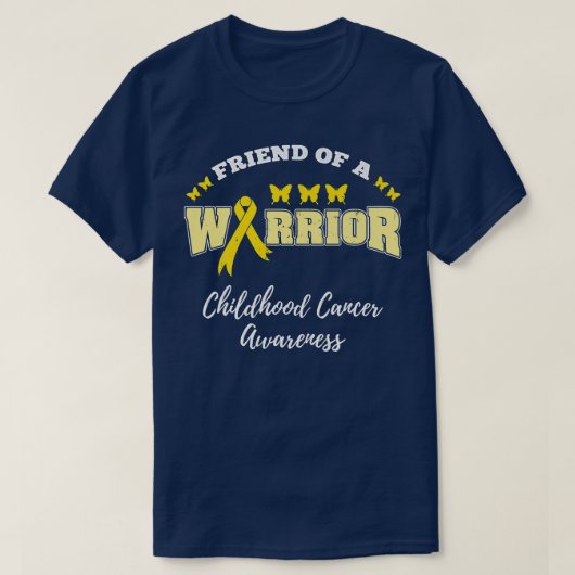 戦士の幼少期がん認識度 Tシャツ (デザイン正面)