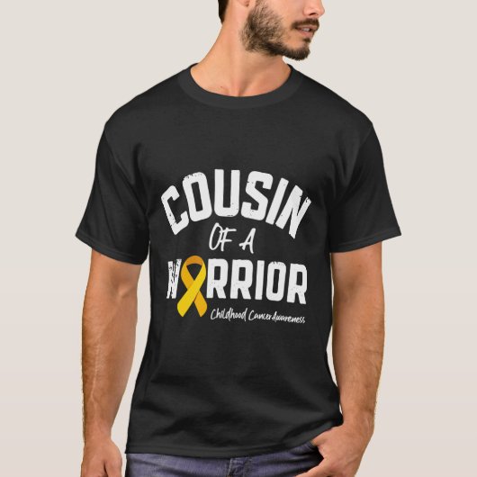 戦士の幼少期がん認識度Gifのいとこ Tシャツ (正面)