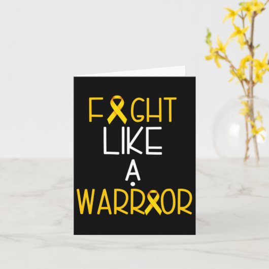 戦士の幼少期がん認識度Teのように戦う カード (黄色い花)