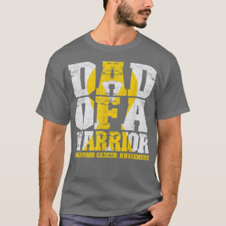 戦士の幼少期がんTシャツリボンOのパパ Tシャツ