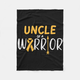 戦士の幼少期のがんリボンの伯父 フリースブランケット