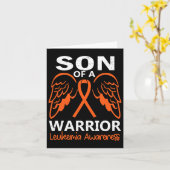 戦士の息子の白血病認知エンジェルウィン カード (黄色い花)