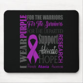 戦士の戦いのための神経疾患認識度 マウスパッド (正面)