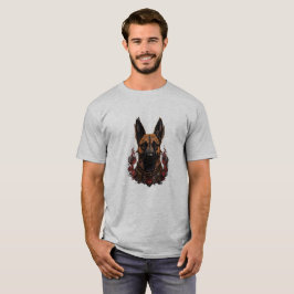 戦士の服装を着たベルギー式マリノワ Tシャツ