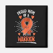 戦士の母のために白血病デザインと戦う マグネット (正面)