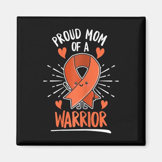 戦士の母のために白血病デザインと戦う マグネット (正面)