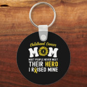 戦士の母の主人公の小児癌認識度S キーホルダー (正面)