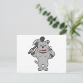 戦士の犬（斧を持つ） ポストカード (スタンド正面)