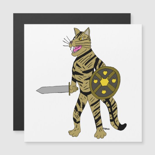 戦士の猫 (正面/裏面)