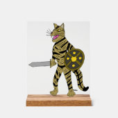 戦士の猫 アクリルサイン (正面)