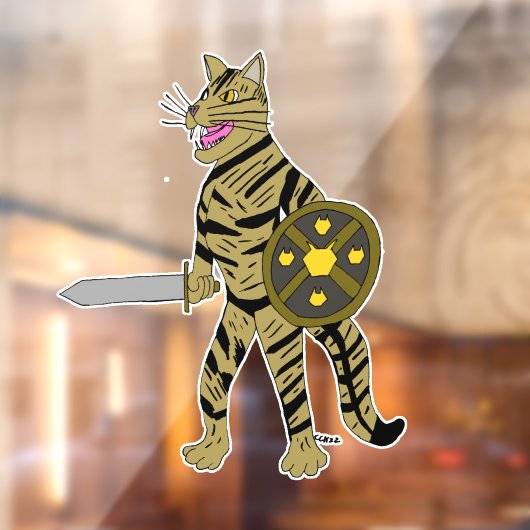 戦士の猫 ウィンドウサイン (シート2)
