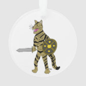 戦士の猫 オーナメント (裏面)