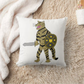 戦士の猫 クッション (ブランケット)