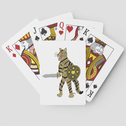 戦士の猫 トランプ (裏面)