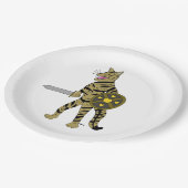 戦士の猫 ペーパープレート (アングル)