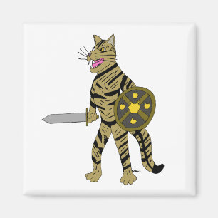 戦士の猫 マグネット