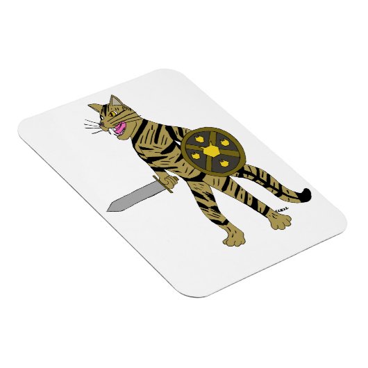 戦士の猫 マグネット (右側)