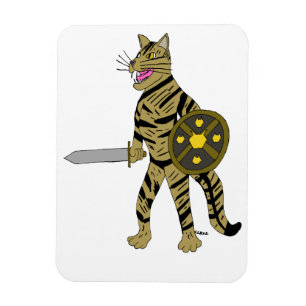 戦士の猫 マグネット