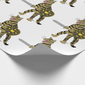 戦士の猫 ラッピングペーパー (角)