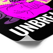 戦士の破れない線維筋痛認識度ティー ポスター (角)