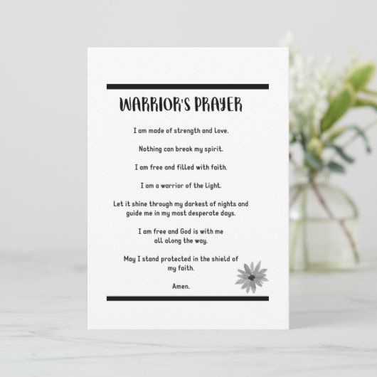 戦士の祈りの言葉カード シーズンカード (スタンド正面)