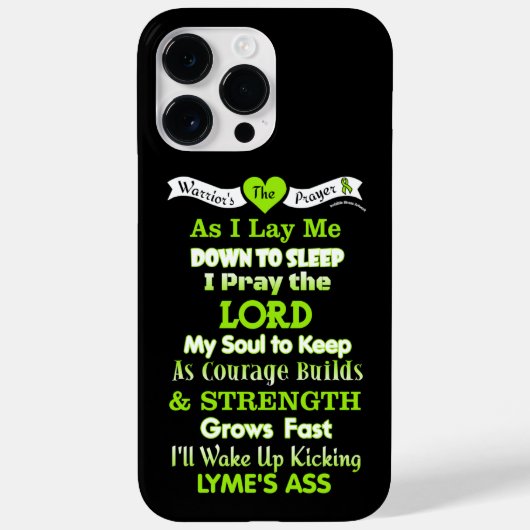 戦士の祈りの言葉...ライム Case-Mate iPhoneケース (裏面)