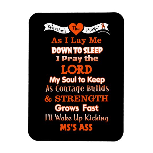 戦士の祈りの言葉...MSマグネット マグネット (縦)