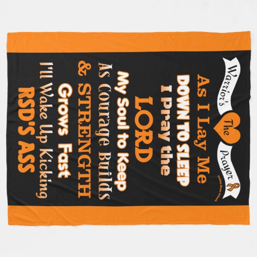 戦士の祈りの言葉...RSD フリースブランケット (正面(横))