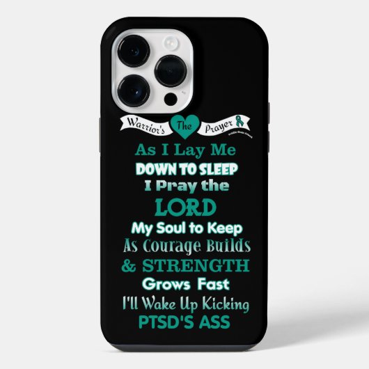 戦士の祈り...PTSD iPhoneケース (裏面)