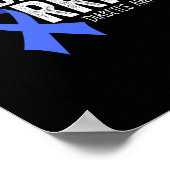 戦士の祖母T1D糖尿病ブルーリボンサップ ポスター (角)