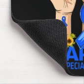 戦士の脱毛症のハンドパパ認識度サンフロー マウスパッド (コーナー)