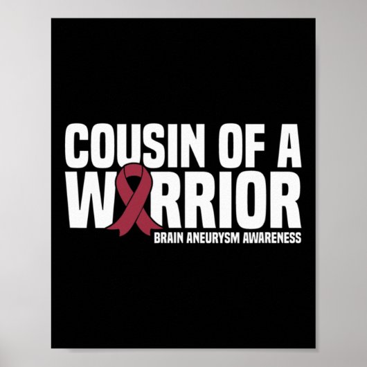 戦士の脳動脈瘤認識度の ポスター (正面)