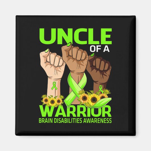 戦士の脳障害の手の叔父が待っている マグネット (正面)