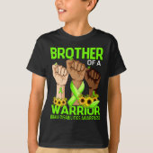 戦士の脳障害を認識している手の兄弟 Tシャツ (正面)