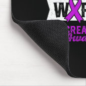 戦士の膵紫色のリボンの支柱の祖父 マウスパッド (コーナー)