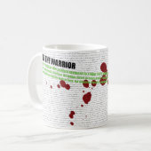 戦士の詩の覆いの方法 コーヒーマグカップ (正面左)