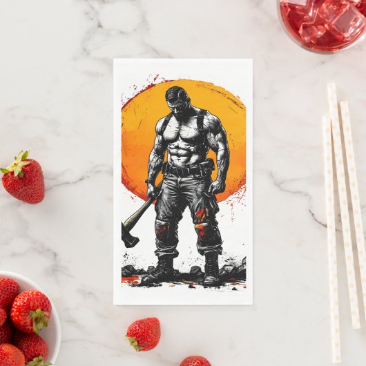 戦士の野蛮な中世ファンタジーの謙虚さ (インサイチュ)