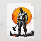 戦士の野蛮な中世ファンタジーの謙虚さ シーズンカード (正面/裏面)