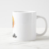 戦士の野蛮な中世ファンタジーの謙虚さ ジャンボコーヒーマグカップ (右)