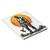 戦士の野蛮な中世ファンタジーの謙虚さ ノートパッド (アングル)