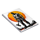 戦士の野蛮な中世ファンタジーの謙虚さ ノートブック (右側)