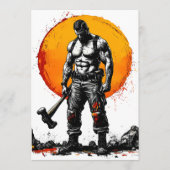 戦士の野蛮な中世ファンタジーの謙虚さ プログラム (正面)