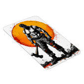 戦士の野蛮な中世ファンタジーの謙虚さ マグネット (右側)