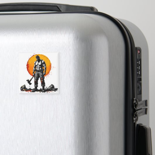 戦士の野蛮な中世ファンタジーの謙虚さ マグネット (インサイチュ (スーツケース))