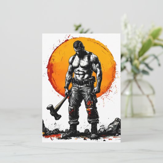 戦士の野蛮な中世ファンタジーの謙虚さ 招待状 (スタンド正面)