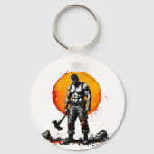 戦士の野蛮な中世ファンタジーハマー・キーチェーン キーホルダー (正面)